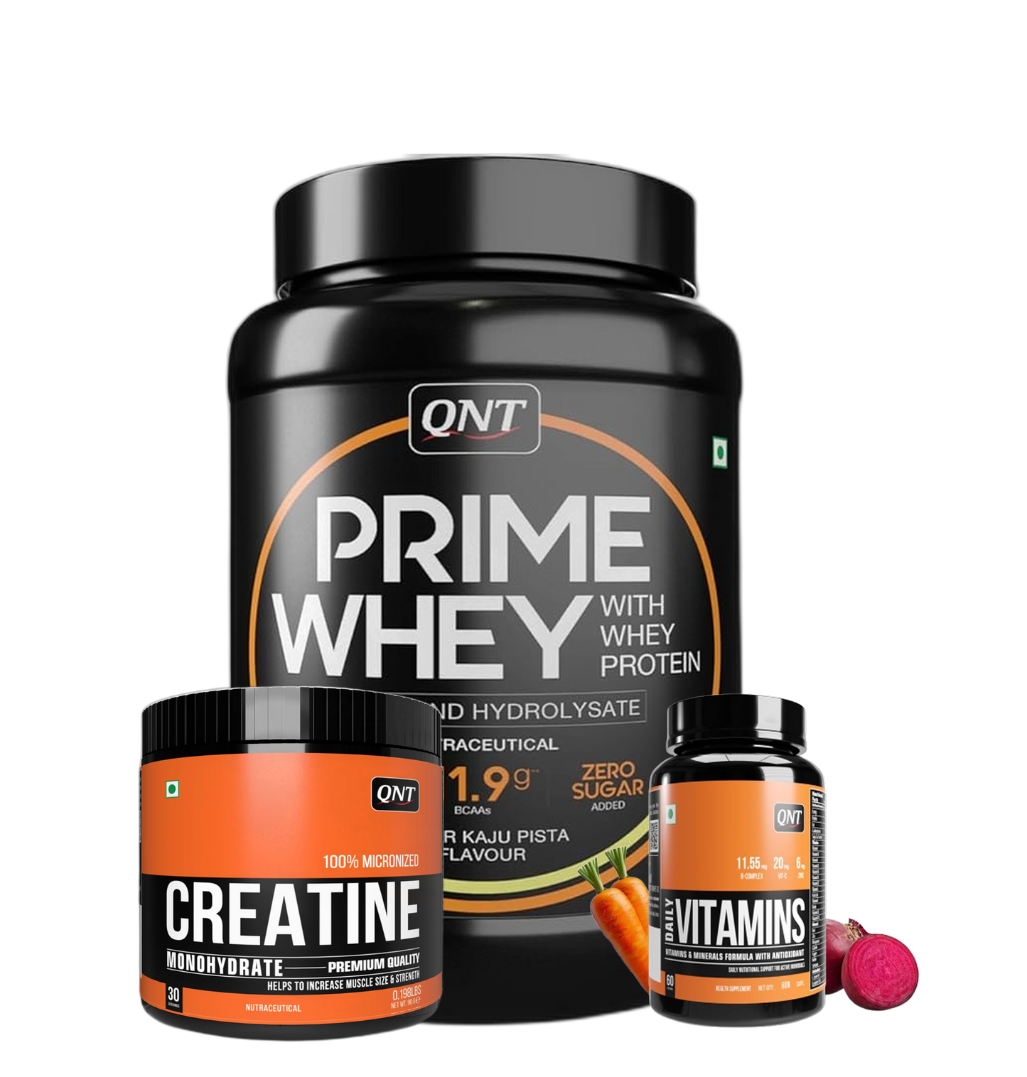 QNT Combo - 1kg Prime Whey, Multivitamin, 90g Creatine
