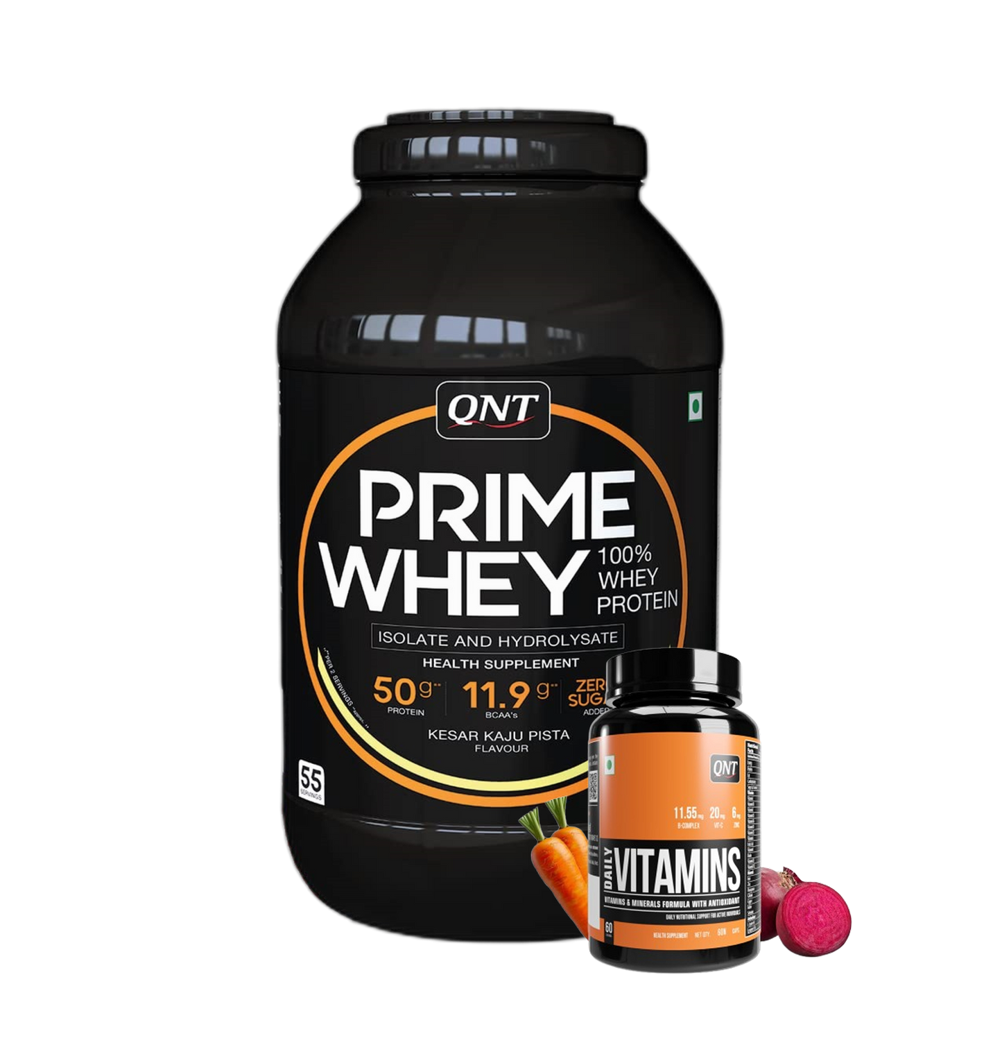 QNT Combo - 2kg Prime Whey, Multivitamin