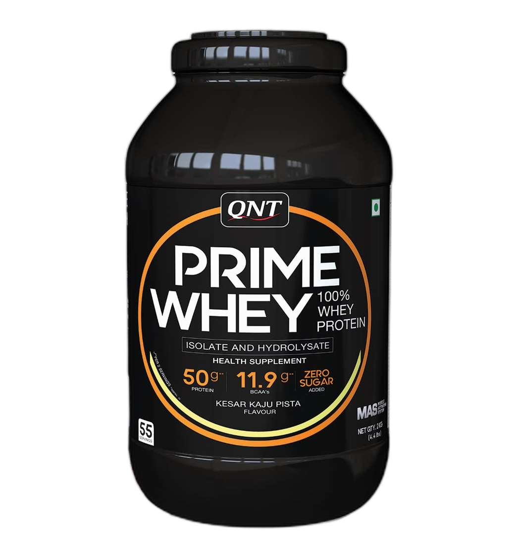 QNT Prime Whey - Kesar Kaju Pista 2kg
