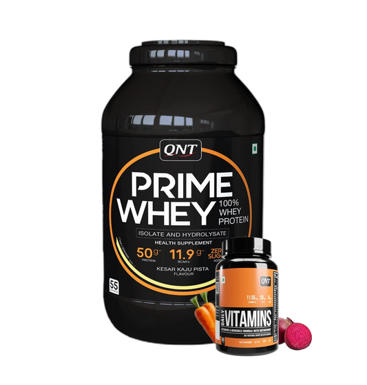 QNT Combo - 2kg Prime Whey, Multivitamin