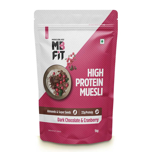 Muscleblaze High Protein Muesli - Chocolate & Cranberry 1kg