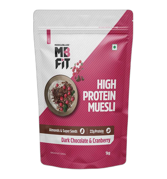 Muscleblaze High Protein Muesli - Chocolate & Cranberry 1kg