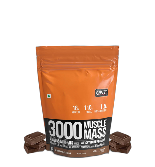 QNT 3000 Muscle Mass Gainer - Choco Almond 908g