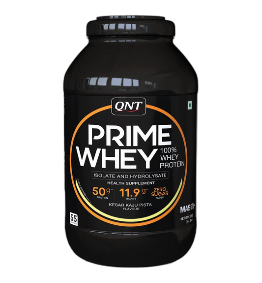 QNT Prime Whey - Kesar Kaju Pista 2kg