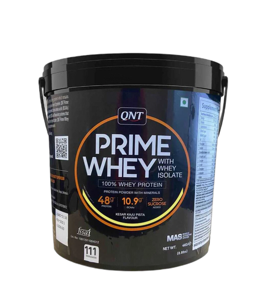 QNT Prime Whey - Kesar Kaju Pista 4kg